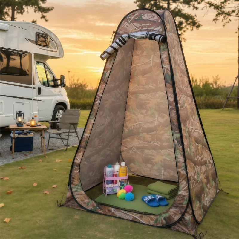 

Portable Pop-Up Privacy Tent Outdoor Shower Tent Foldable with Storage Bag Easy Setup for Beach Camping - Ideal for Outdoor Use