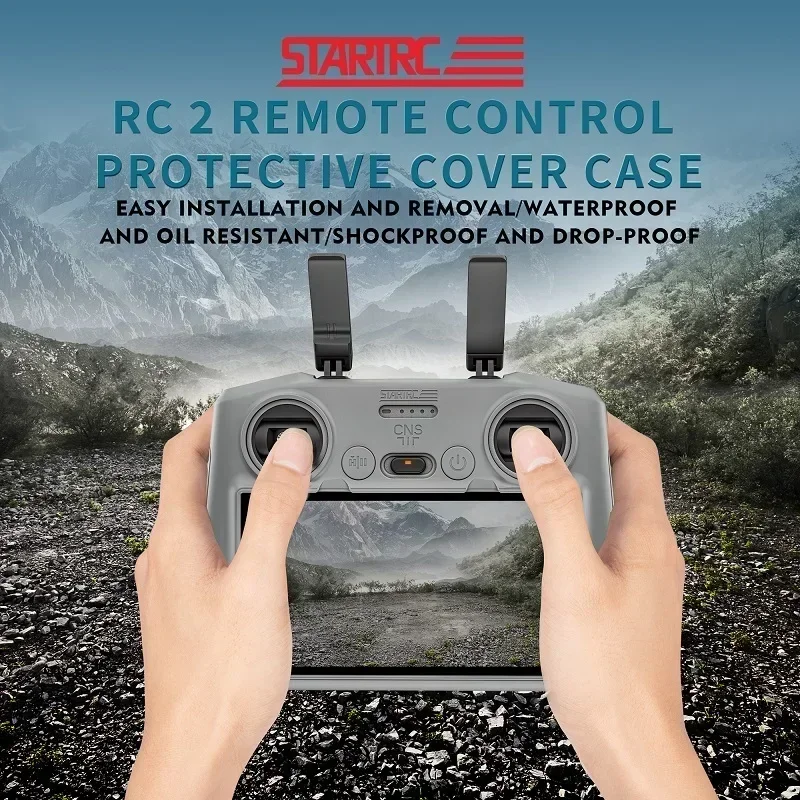 RC 2 Remote Control Protective Cover for DJI Air 3 Drone Accessories Silicone Sleeve Anti-shock Screen Controller Protector