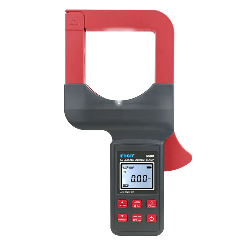 2024 New ETCR6640 ETCR6670 ETCR6680 App Bluetooth Communication AC 0.00mA-2000A AC Clamp Current Leakage  Meter Lithium Battery