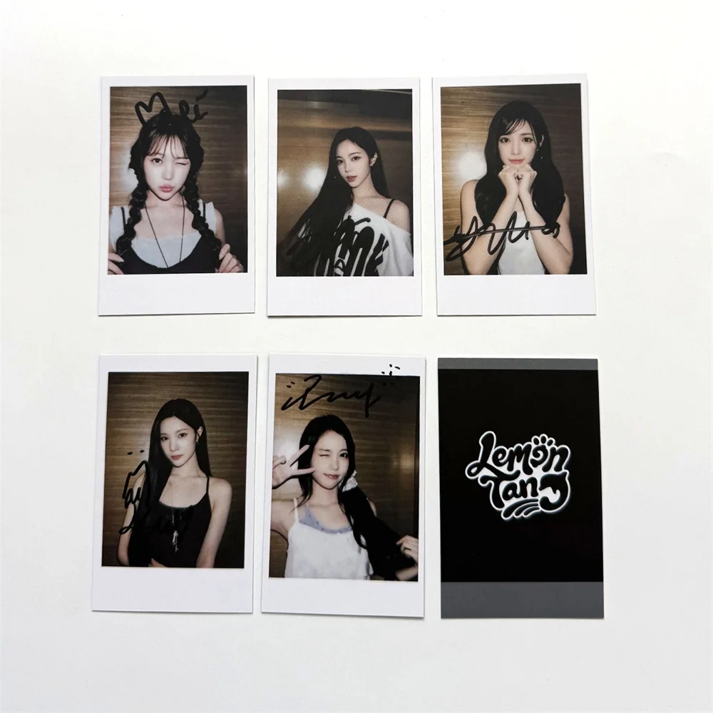 Jiwoo Stela Lan Lemon Tang 2nd Mini Album Card Postcards Carmen Juun Carmen Fans HD Photo Double Sides Fans Cosplay