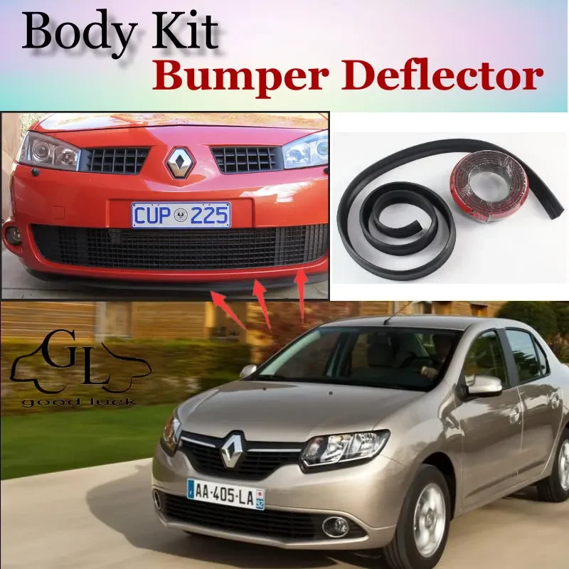 Bumper Lip Deflector Lips For Renault Symbol / Thalia / Citius Front Spoiler Skirt For TopGear Friends Tuning / Body Kit / Strip