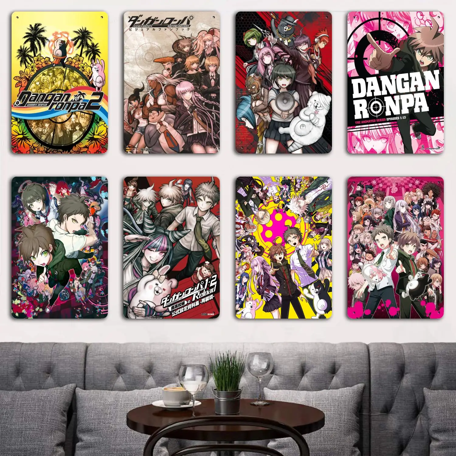 Danganronpa V3 Anime Tin Metal Plaques and Signs Wall Decor, Captain Poster, Vintage Decor, Bar, Pub, Club, Wall Decoration