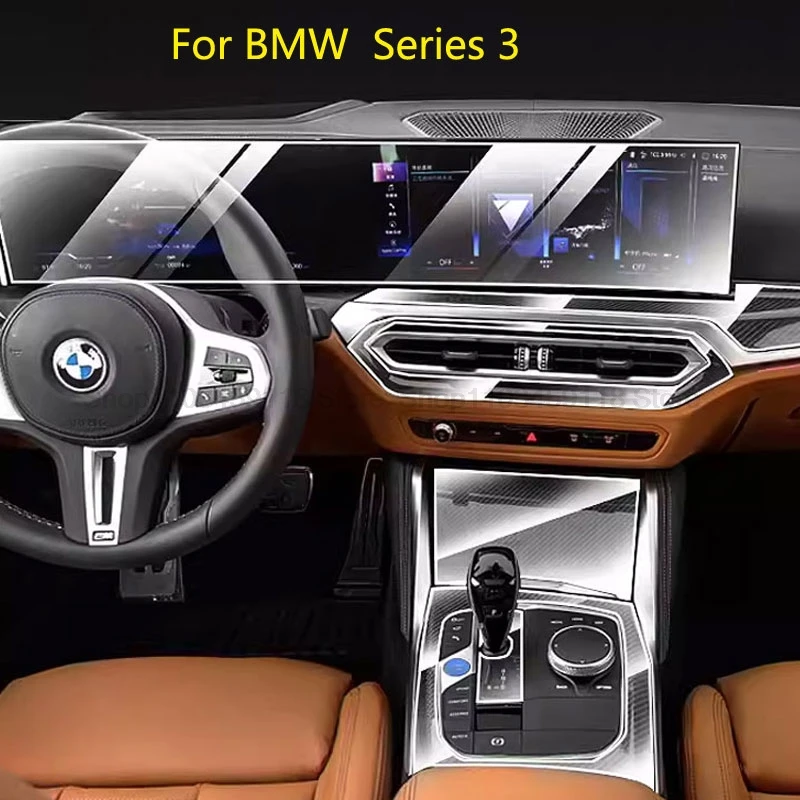 

Защитная пленка TPU для BMW G20 G21 Серия 3 2023 Автомобильная центральная консоль прозрачный ремонт против царапин противоударный интерьер