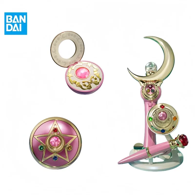 

Original BANDAI PROPLICA Moon Stick Transformation Broochdisguise Pen Crystal Star Figure Anime Sailor Moon Model Toy