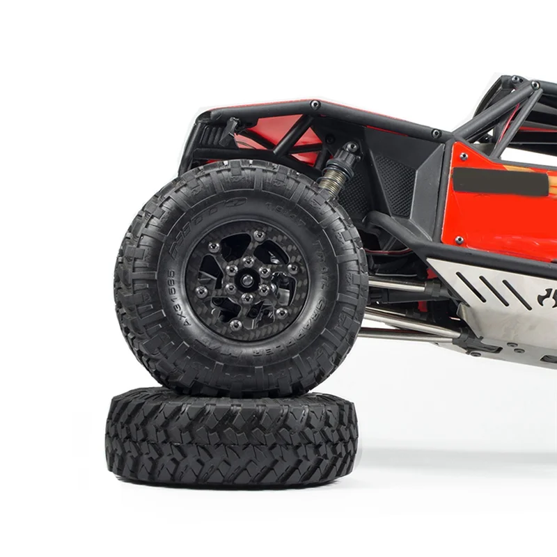 YSUN-4Pcs Roda de Fibra de Carbono 1.9 Polegadas com Beadlock para Carro RC Crawler 1/10 Axial SCX10 Traxxas TRX4 RC4WD D90 MST VS4-10