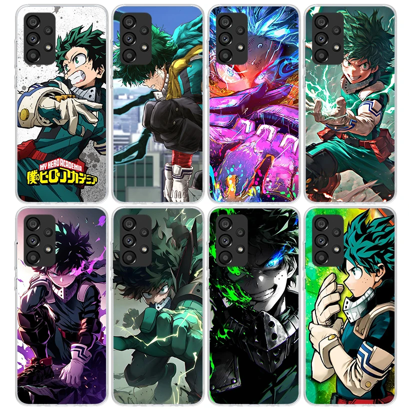 Midoriya Izuku Deku MHA My Hero Phone Case For Samsung Galaxy A16 A15 A14 A13 A12 A55 A54 A53 A52 A35 A34 A33 A32 A25 A24 A23 A2