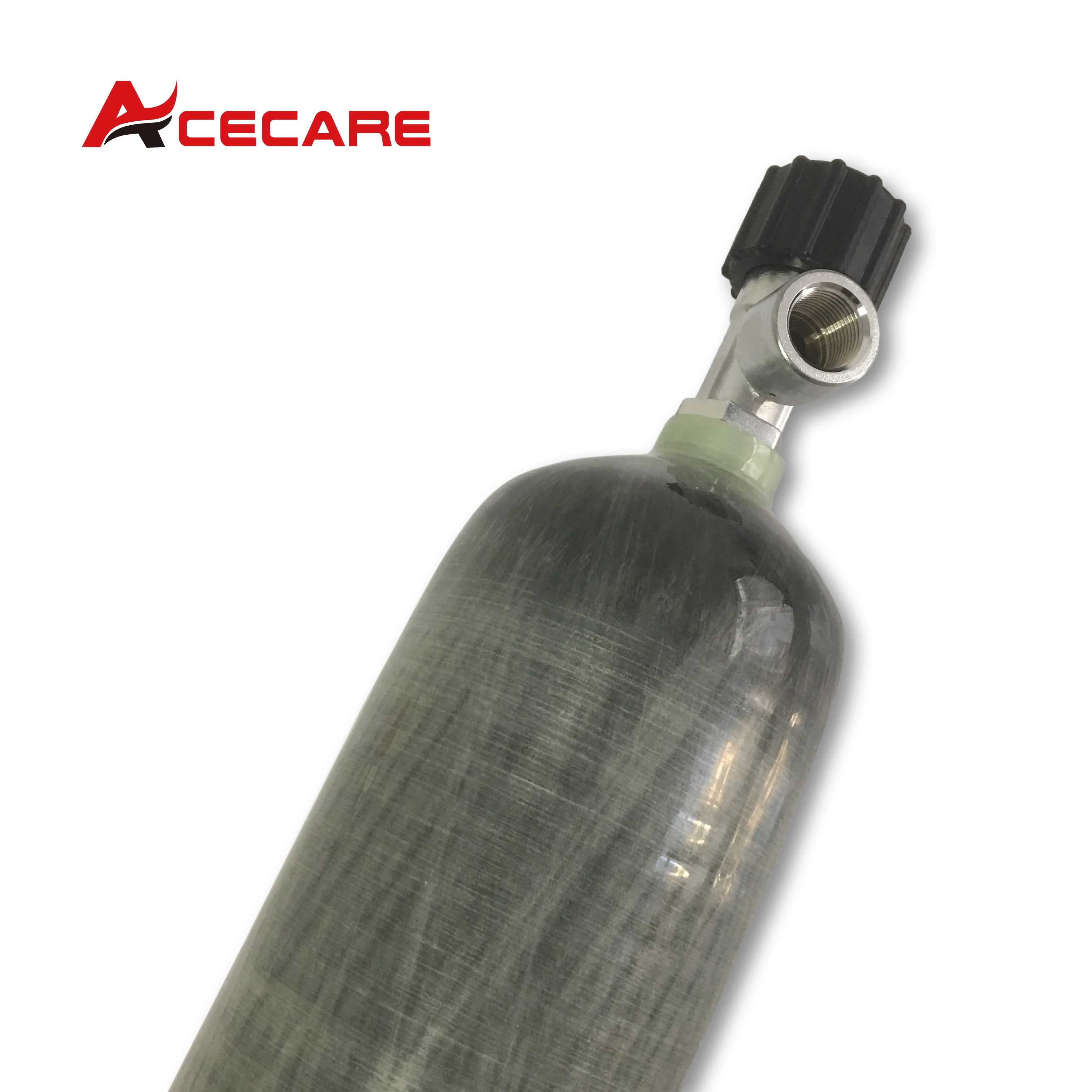 ACECARE 3L CE 4500Psi 30Mpa 300Bar Carbon Fiber Cylinder Air Tank with Normal Valve For Scuba Diving Rebreather