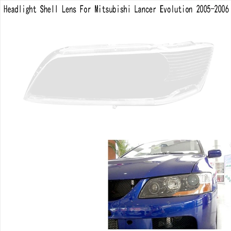 

Чехол для автомобильных фар, прозрачная крышка для фар Mitsubishi Lancer Evolution 2005-2006