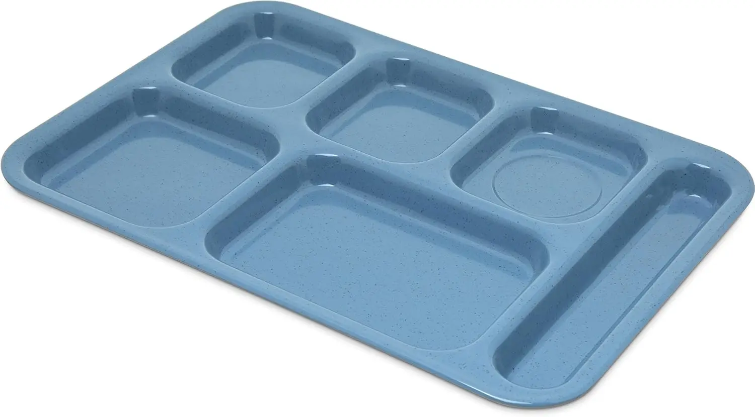 

Right-Hand Heavyweight 6-Compartment Melamine Tray 10" x 14" - Sandshade