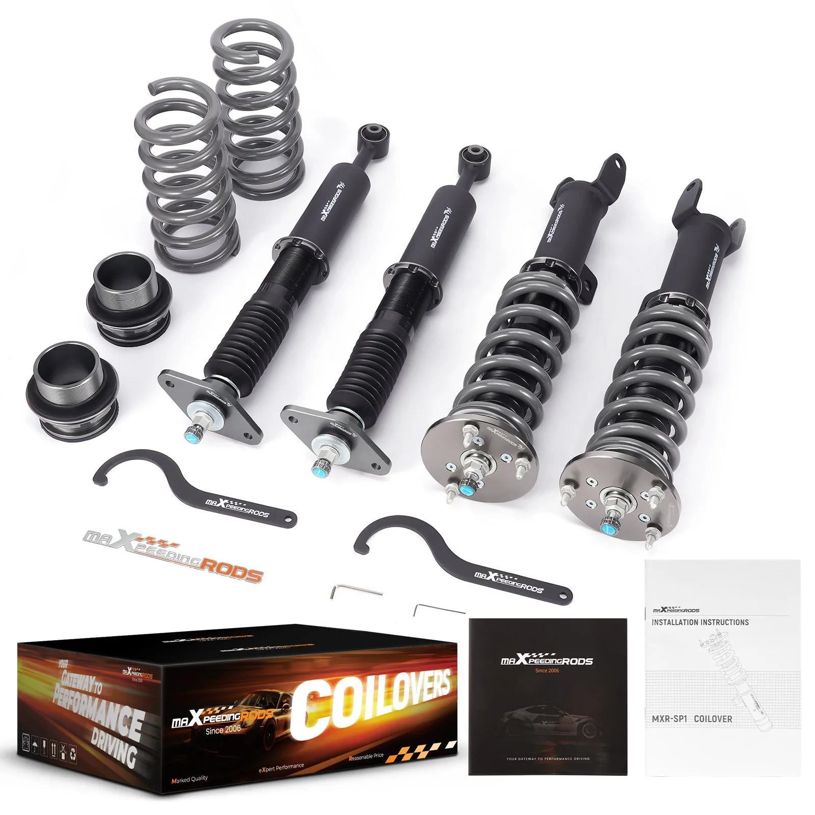 

Racing Coilovers 24 Way Adjustable Lowering Kit For Dodge Challenger 11-21 RWD