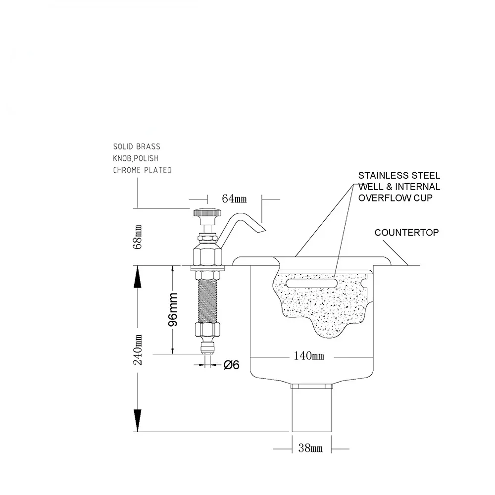 Stainless Steel Bar Ice Cream Coffee Kitchen Faucet Dipperwell Faucet And Dipperwell Bowl