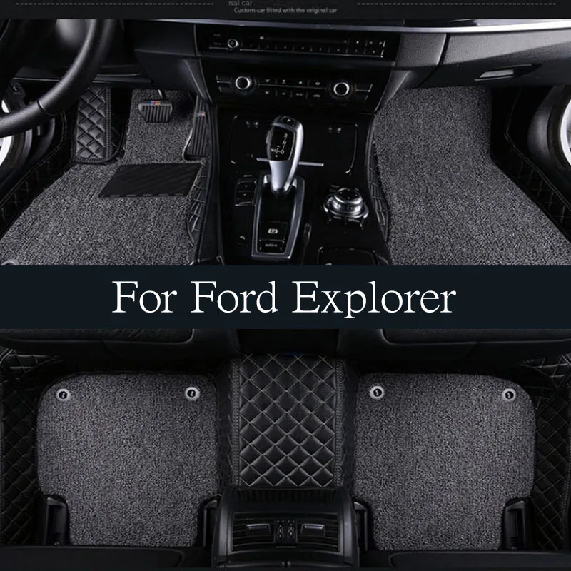 

Car Floor Mat for Ford Explorer U625 ST Plug-in Hybrid 2020~2023 Foot Parts TPE Liner Carpet Pad Custom Cover Rug trunk mat