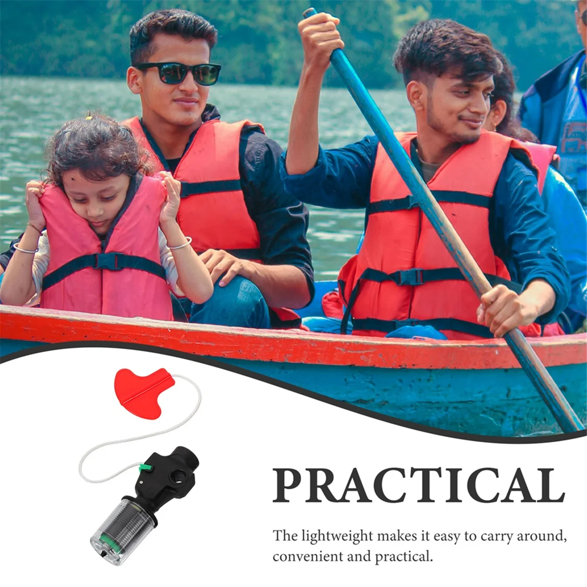 A83Z Inflatable Life Jacket Accessories 33g CO2 Cylinder Automatic Device Plastic Portable Safety