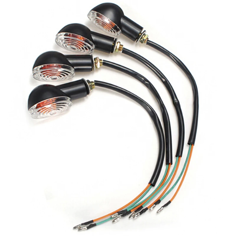 12V 10W Motorcycle LED Turn Signals Lights Blinker Indicators Lights Flasher Amber Lamps Lights Turn Signal Light Road Glide Hea
