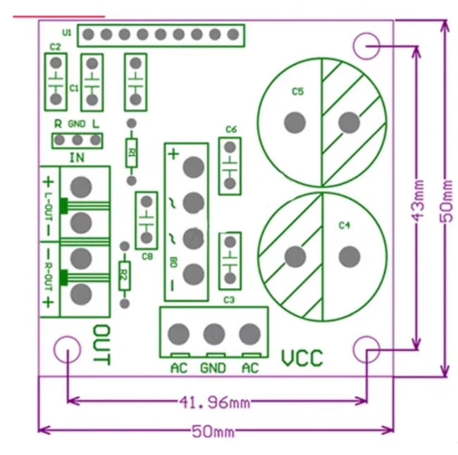 Leistungsverstärkerplatinenmodul LM1875 Mono 30W TDA1521 Zweikanal 2*15W CD7379 2*39W Leistungseffekt Exceed LM187 LM1876 TDA7265 – Detail 5