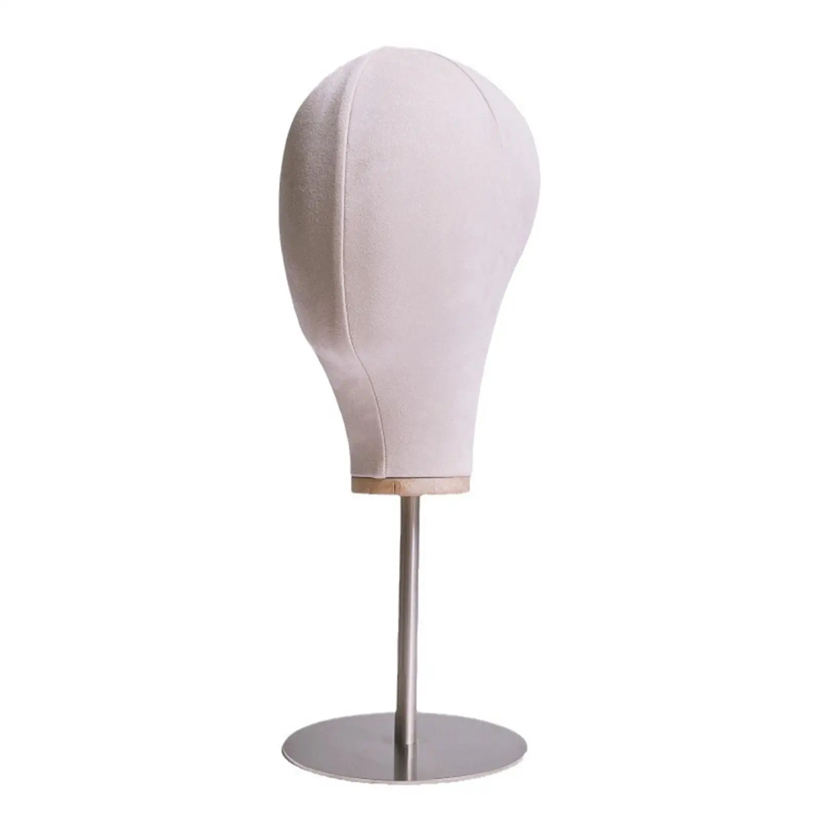 Mannequin Head Model Hat Display Stand Accessory, Stainless Steel Base, Multifunctional Wig Head Model