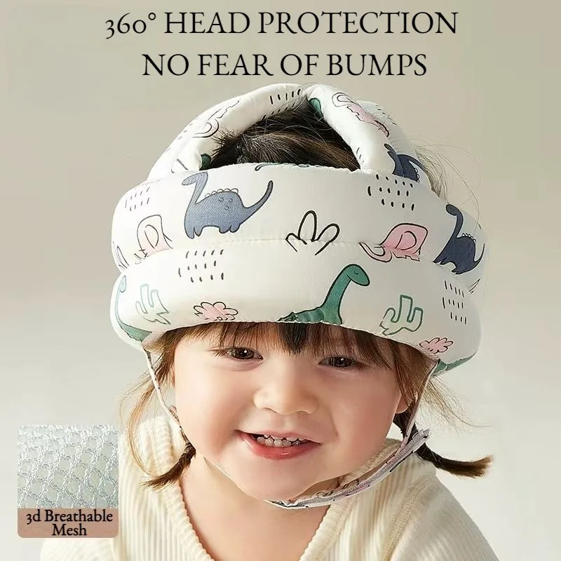 

40-53cm Adjustable Baby Safety Head Protection,Headgear Toddler Anti-Fall Pad,Headrests for Newborns Learn to Walk Crash Cap