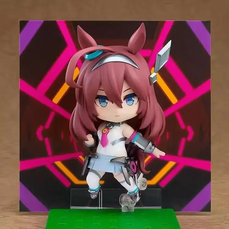 

Nendoroid 2665 Mihono Bourbon Uma Musume Pretty Derby Q Version Posable Jointed Anime Action Figure Collectible Model Gifts