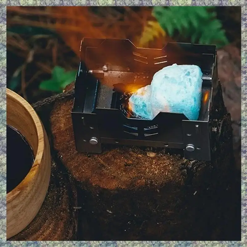 

WON Solid Alcohol Furnace Peninsula Titanium Mini Stove For Camping Water Boiling Tea Drying Pot Folding Stove Head
