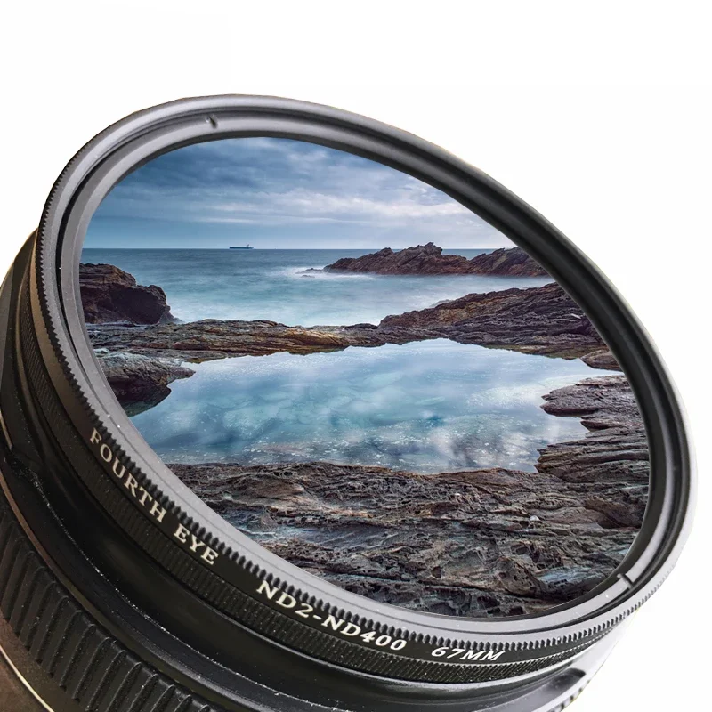 Variable ND Filter ND2-ND400 (1-9 Stops) Adjustable Neutral Density Filter for Camera Lens 37-77mm 82mm 86mm