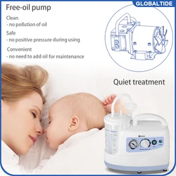1000ml Portable Quiet Suction Unit Vacuum Phlegm Medical Emergency Aspirator Machine Veterinary Suction Machine