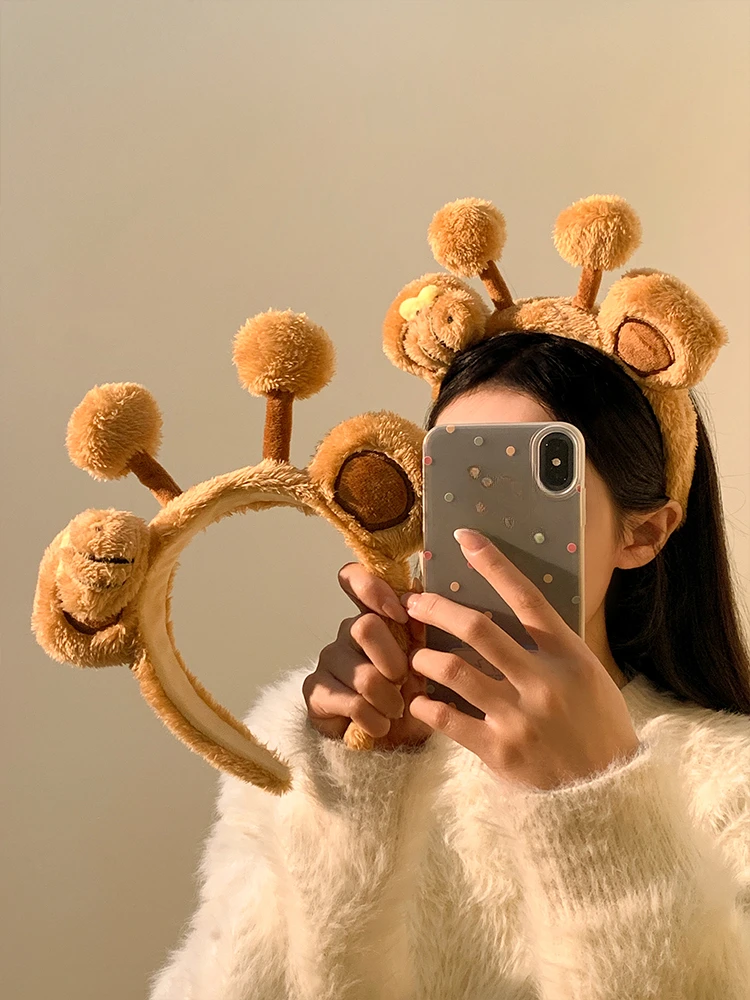 Adorable Plush Animal  Bee Fuzzy Hairband Adults/Kids Party Cosplay Costume Carnival Hair Accessories