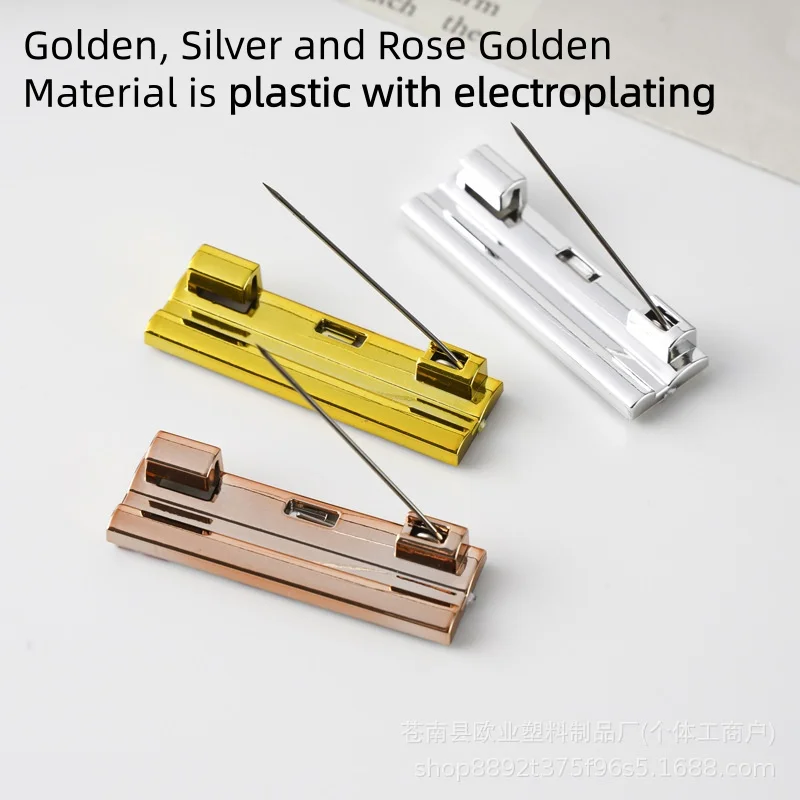 200 قطعة من البلاستيك دبوس الأمان بروش شارة كليب لوحة الصدر بطاقة شارة التبعي #6