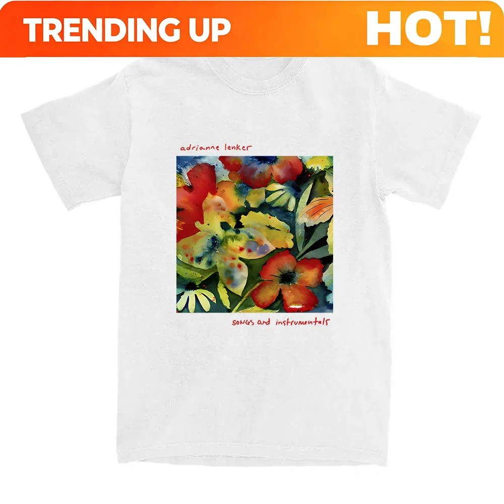 Songs and Instrumentals Tshirts Singer Adrianne Lenker Print T-shirt Short Sleeve Cotton Soft T Shirts Women Men Tees Summer Top