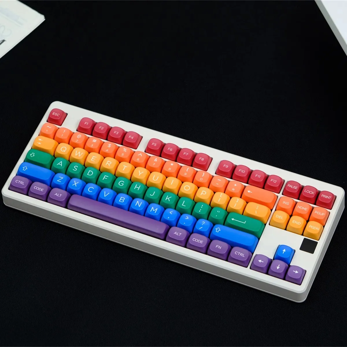 Imagem -03 - Gmk Pride Keycaps Grupo Pbt Sublimação Dye à Prova de Luz Perfil Moa Keycap para 61 64 68 84 87 96 980 104 108 126 Chaves