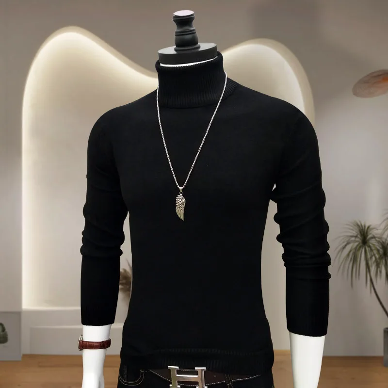 

Молодежная высококачественная трикотажная основа irt f-High Collar, теплая приталенная осенне-зимняя внутренняя одежда, модная повседневная одежда Long Sve