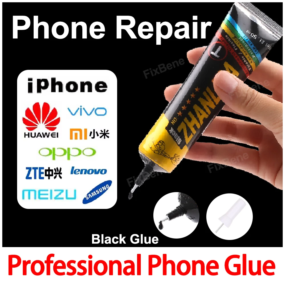 Cell Phone Screen Glue Precision Black Adhesive Strong Watch LCD Display Repair Tools Kit Back Cover Puzzle Frame Contact Cement