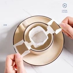 Coffee Filter Paper Bags Boxed Disposable Filter Paper Bag with Handle Hanging Ear Office Household Espresso Coffee Accessories