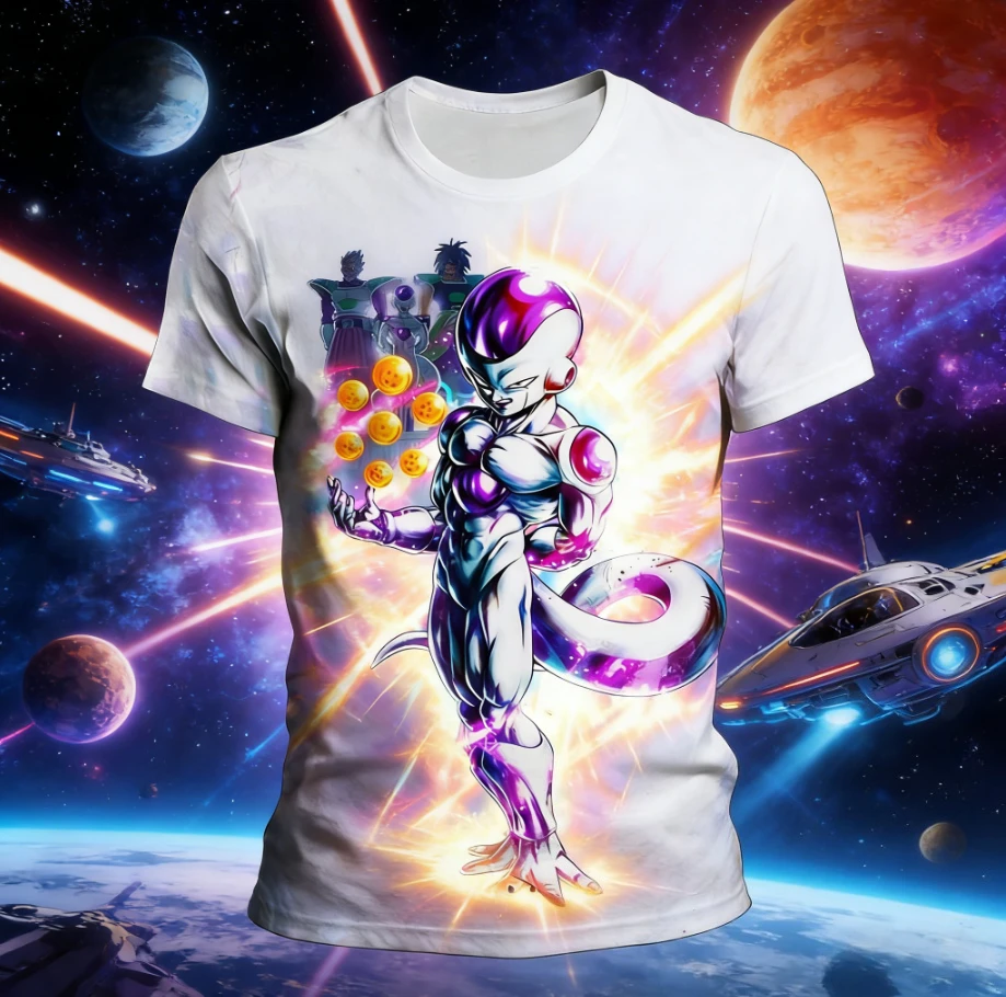 2026 Sommer Dragon Ball T-Shirt Kinder Oberteile Anime Figuren Son Goku Super Saiyan T-Shirt Jungen T-Shirts Kinder Kurzarm