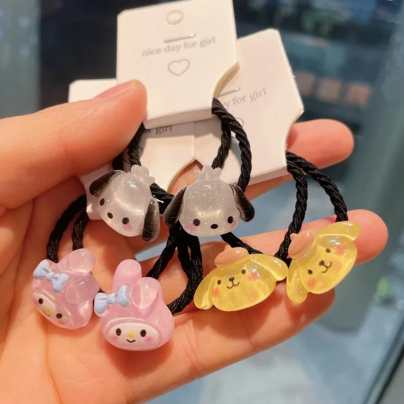 

Sanrio Hello Kitty Cartoon Barrettes Anime Figures Kuromi Cinnamoroll Barrettes Anime Merchandise Decoration Girl Birthday Gifts