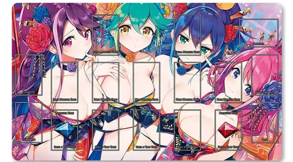 

YuGiOh Playmat Коврик для карточных игр Игровые коврики, совместимые с OCG + бесплатная сумка - 3497660