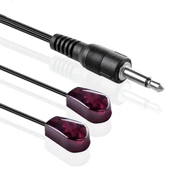 Brand New Black 3 Metre Dual Infrared (IR) Emitter Extension Cable With 3.5mm Jack Plug For Xbox One TV Set STB/DVD/DVR/PV