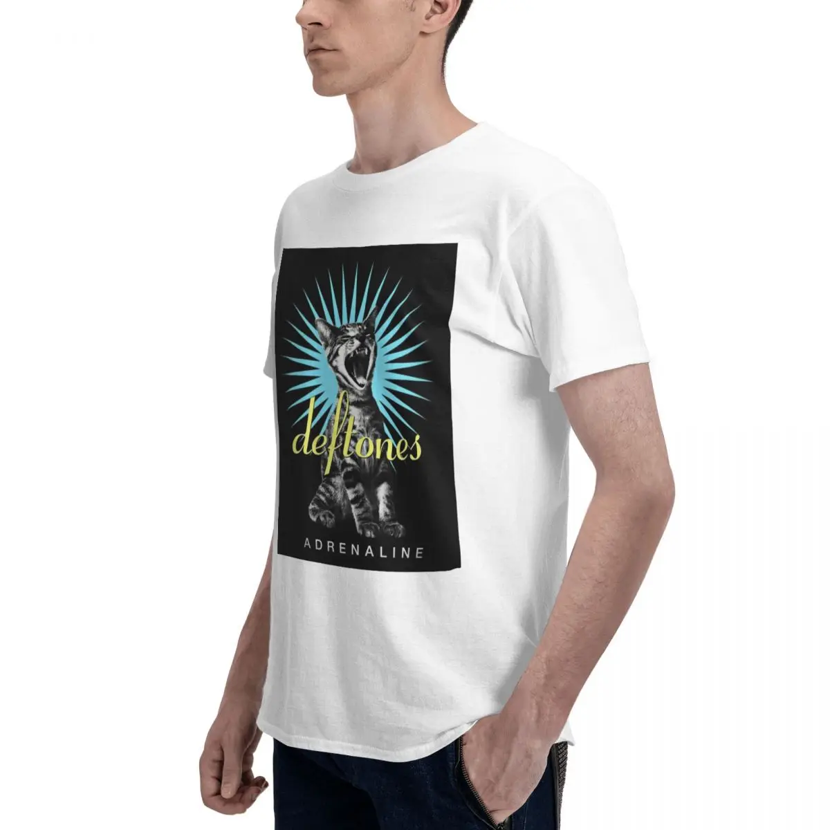 Deftones Metal Band White Pony Album T-Shirt for Men Cotton Plus Size T Shirts Men's Short Sleeve Crew Neck  Clothes Tops S-6XL