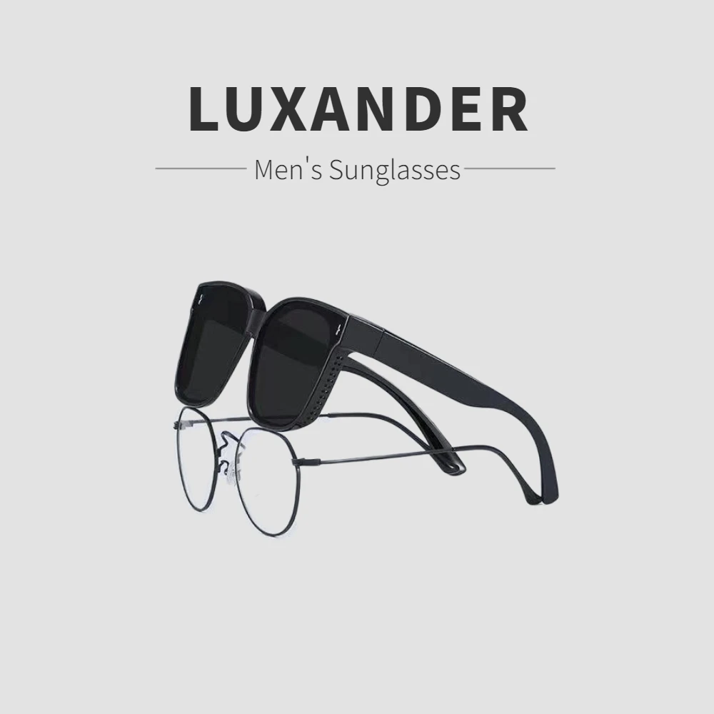 LUXANDER Nearsighted Myopia Sunglasses for Men Women Driving Distance Overlapping Sonnenbrillen Herren