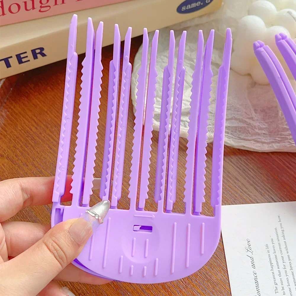 3/6Teeth Fluffy Hair Roots Clips Comb Lazy Hair Top Styling Curling Barrel Portable Korean Hairs Clip Volume Wind Sculpting Comb image 5