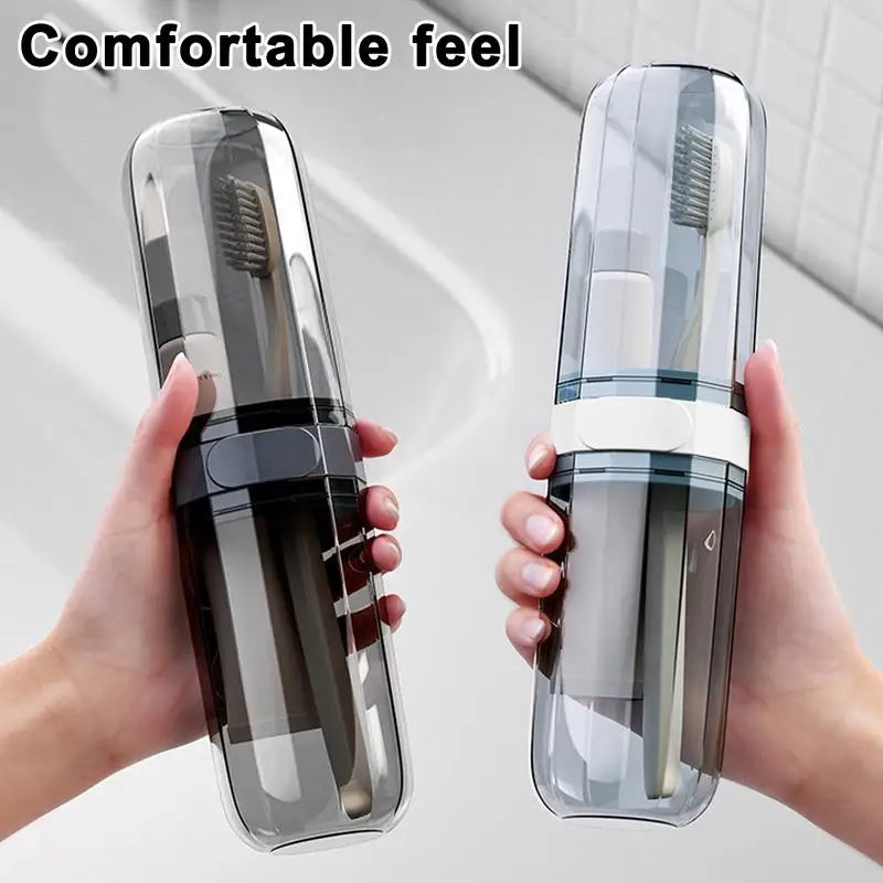 Travel Portable Toothbrush Cup Bathroom Toothpaste Holder Storage Case Box Organizer Travel Toiletries Storage Cup New Creative