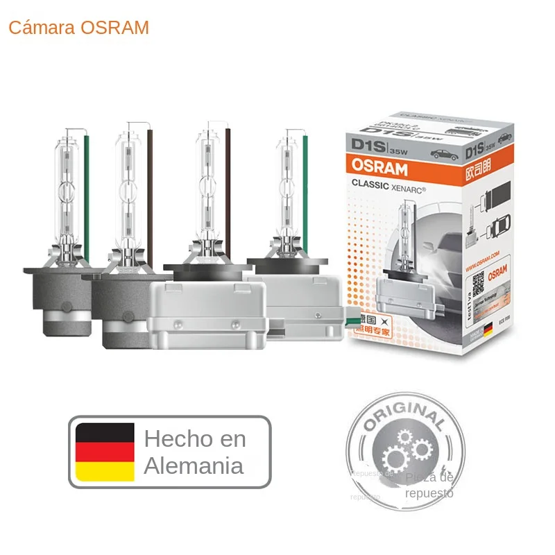 OSRAM D1S D2S D3S D4S D8S D2R D 66140 66240 66340 66440 CLC recambio original clásico 4200K bombilla HID Xenon faro de coche blanco