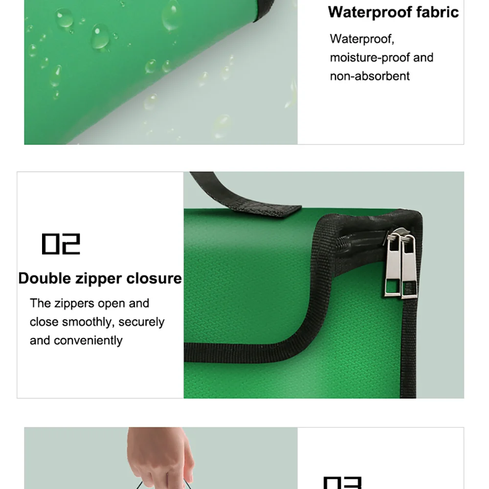 Ovonic LiPo-Akku-Sicherheitsbeutel, flammhemmend und wasserdicht, tragbar, handlich, zur sicheren Aufbewahrung und zum Laden, große Kapazität. – Detail 8