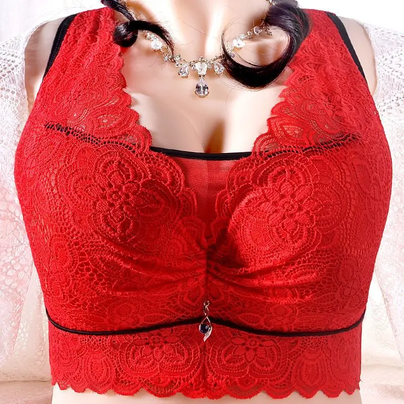 Women Bras Push Up Sexy Bra Strapless Underwear Women Plus Size Bra Thin Cup Bras for Women Adjusted Bralette Red Lingerie