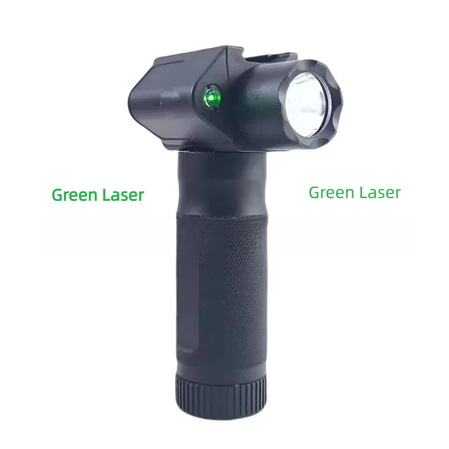 FiveS 20mm Foregrip Vertical Combo CREE LED torcia e mirino Laser rosso 20mm torcia montata su guida accessori softair da caccia