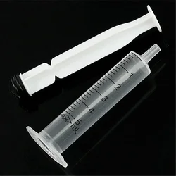 10pcs Disposable Plastic 5ml Injector Syringe No Needle for Lab Nutrient Measuring Small Pet Food Feeder (Without Needle)