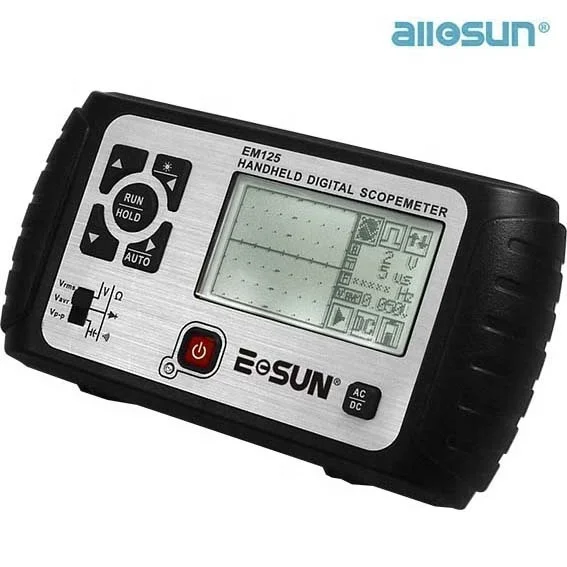 All-sun EM125 Handheld Digital Storage Oscilloscope 25MHz 100M Sa/s Scope Meter with LED backlight stock in US