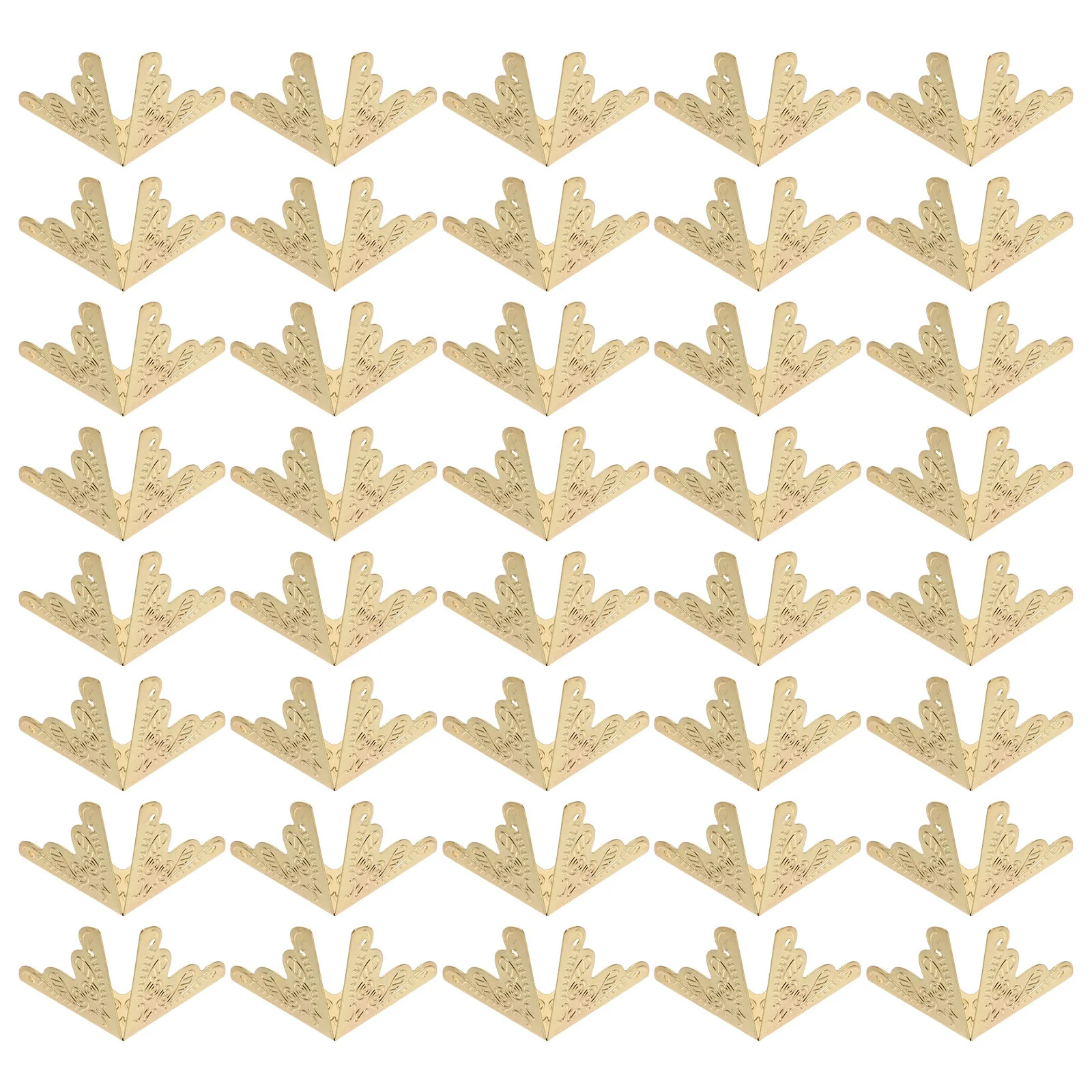 100 قطعة زوايا صندوقية خمر واقيات زوايا الحديد للأثاث الصدور الخشبية صناديق المجوهرات الحرس الزخرفية