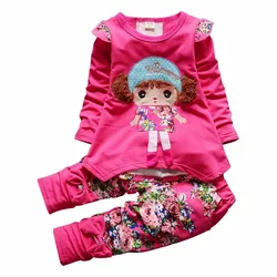 New Spring Autumn Baby Clothes Suit Children Girls T-Shirt Pants 2Pcs/Sets Kids Outfits Toddler Casual Costume Infant Tracksuits