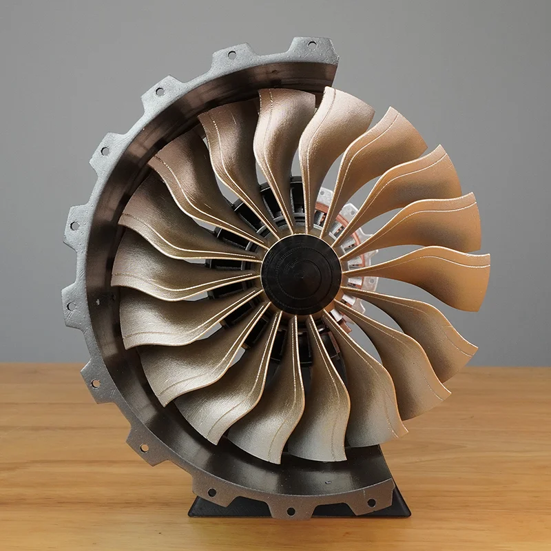 Turbofan-Vliegtuigモーターアセンブリモデル、DIYおもちゃスピーゴー、ステム、プラスチック、趣味