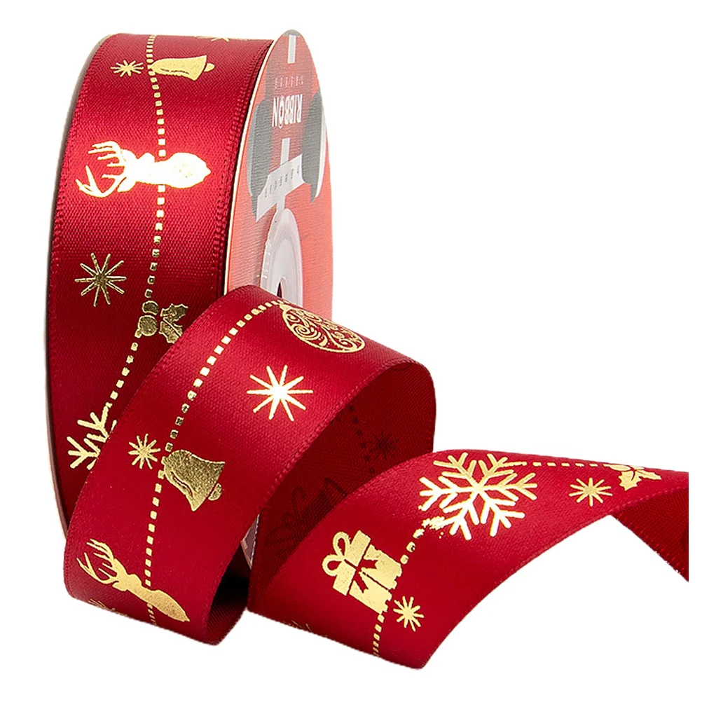 Gift Packing Christmas Ribbon Wedding Decor Party Supply Stocking Stuffer Treats Red Polyester